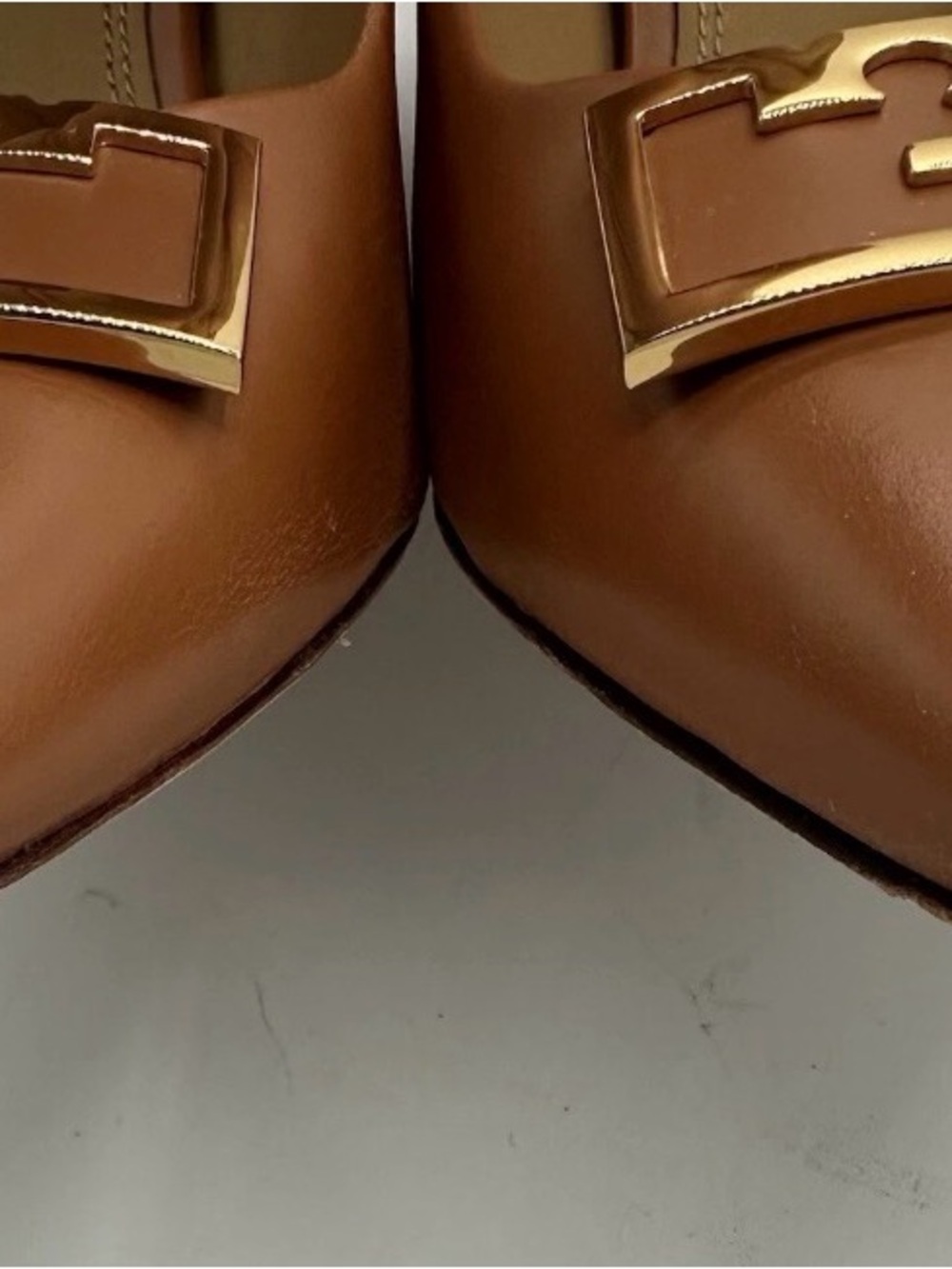 EUC TORY BURCH GIGI MINI WEDGE HEEL! RETAIL $385!!! LOOK AT MY MATCHING FLATS!!! - Picture 7 of 7